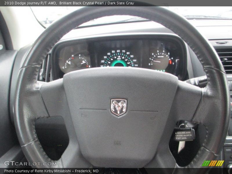 Brilliant Black Crystal Pearl / Dark Slate Gray 2010 Dodge Journey R/T AWD