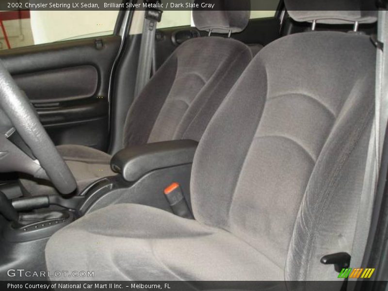 Brilliant Silver Metallic / Dark Slate Gray 2002 Chrysler Sebring LX Sedan