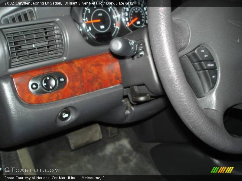 Brilliant Silver Metallic / Dark Slate Gray 2002 Chrysler Sebring LX Sedan