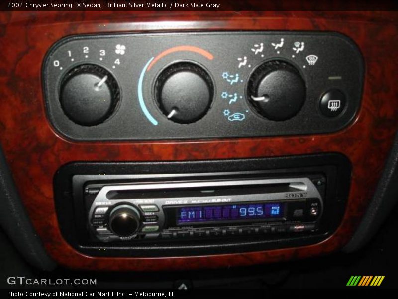 Brilliant Silver Metallic / Dark Slate Gray 2002 Chrysler Sebring LX Sedan