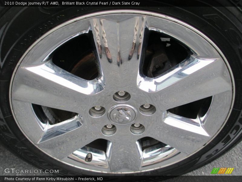 Brilliant Black Crystal Pearl / Dark Slate Gray 2010 Dodge Journey R/T AWD