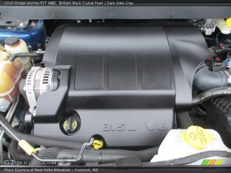 Brilliant Black Crystal Pearl / Dark Slate Gray 2010 Dodge Journey R/T AWD