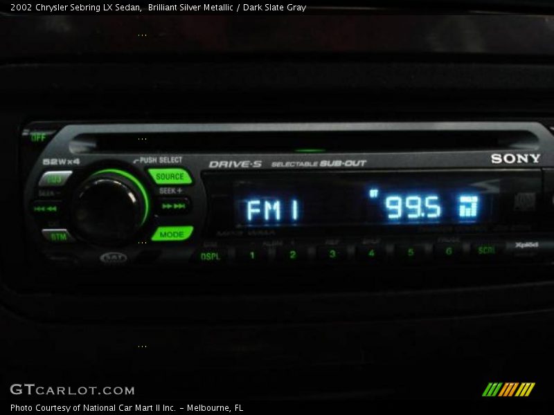 Brilliant Silver Metallic / Dark Slate Gray 2002 Chrysler Sebring LX Sedan