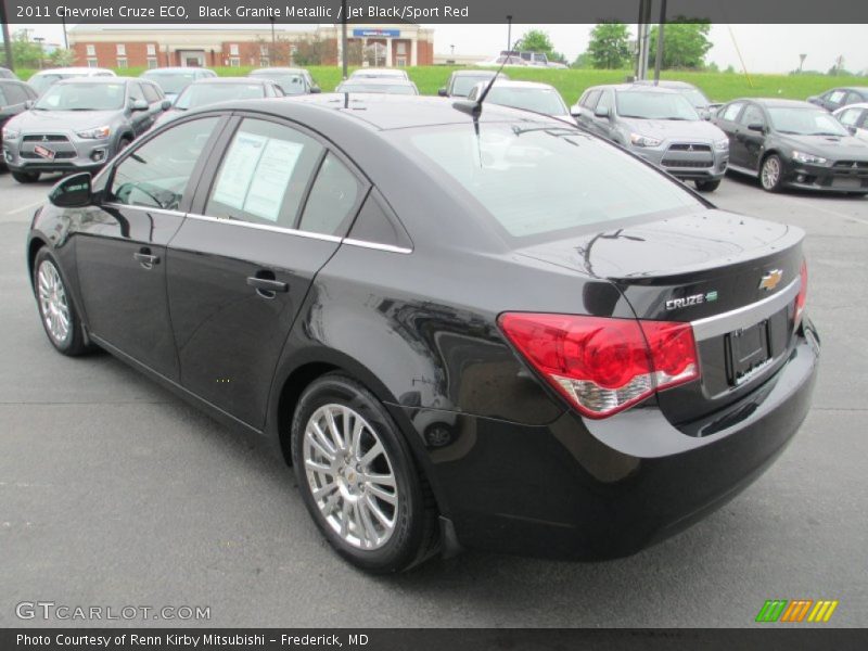 Black Granite Metallic / Jet Black/Sport Red 2011 Chevrolet Cruze ECO