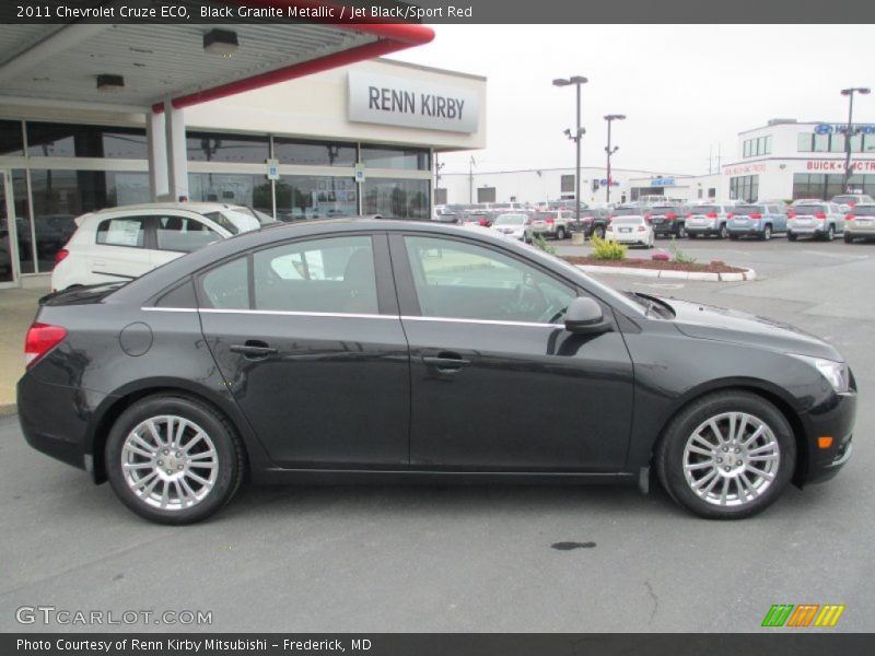 Black Granite Metallic / Jet Black/Sport Red 2011 Chevrolet Cruze ECO