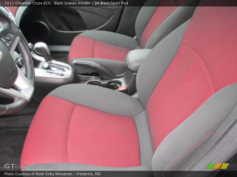 Black Granite Metallic / Jet Black/Sport Red 2011 Chevrolet Cruze ECO