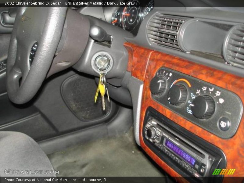 Brilliant Silver Metallic / Dark Slate Gray 2002 Chrysler Sebring LX Sedan