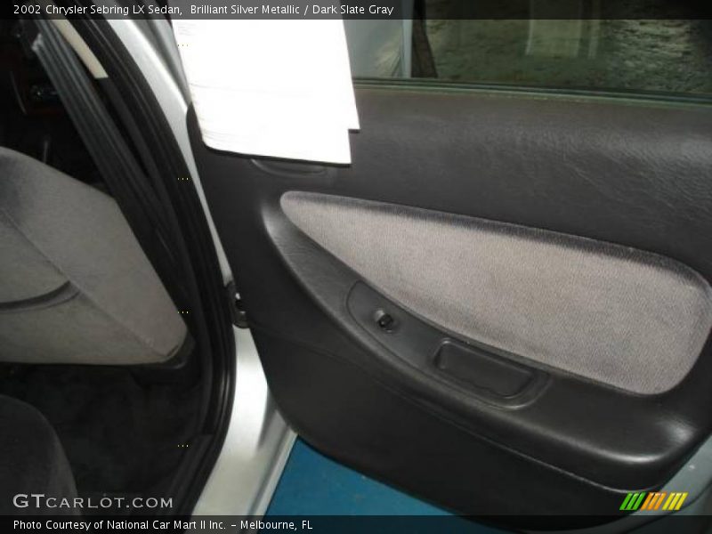 Brilliant Silver Metallic / Dark Slate Gray 2002 Chrysler Sebring LX Sedan