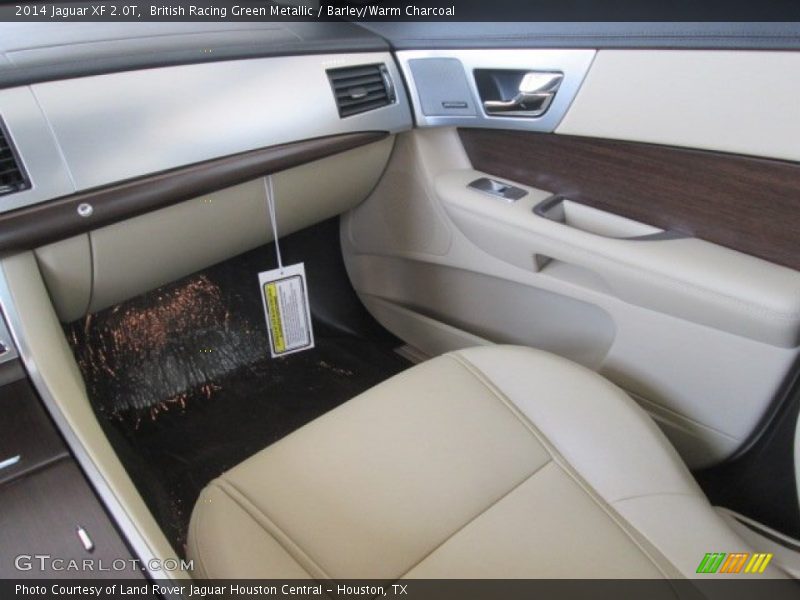 British Racing Green Metallic / Barley/Warm Charcoal 2014 Jaguar XF 2.0T