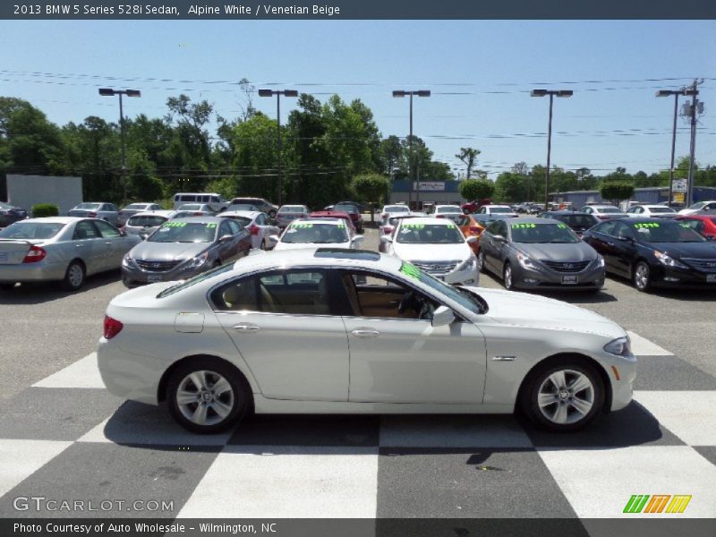 Alpine White / Venetian Beige 2013 BMW 5 Series 528i Sedan