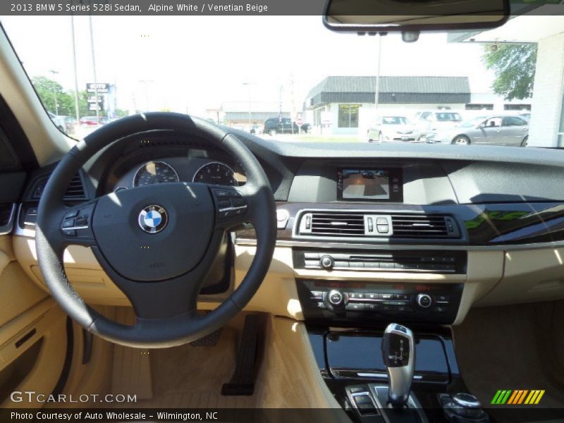 Alpine White / Venetian Beige 2013 BMW 5 Series 528i Sedan