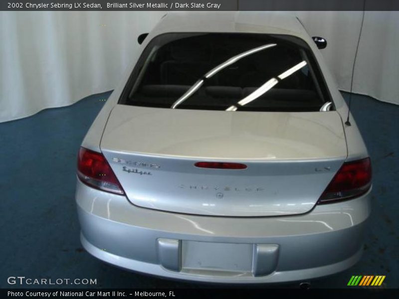 Brilliant Silver Metallic / Dark Slate Gray 2002 Chrysler Sebring LX Sedan