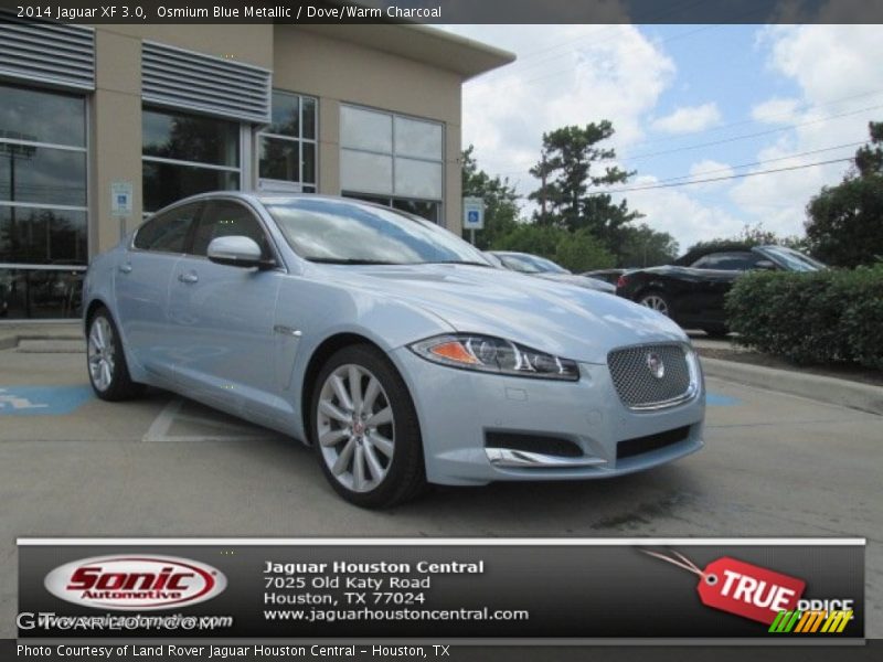 Osmium Blue Metallic / Dove/Warm Charcoal 2014 Jaguar XF 3.0