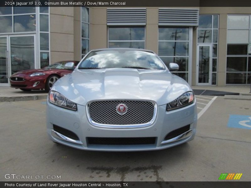 Osmium Blue Metallic / Dove/Warm Charcoal 2014 Jaguar XF 3.0