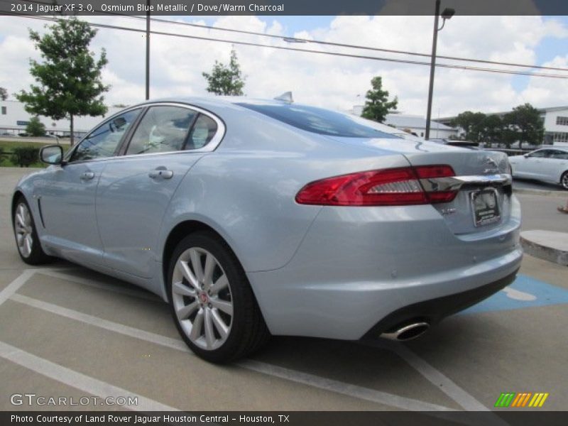 Osmium Blue Metallic / Dove/Warm Charcoal 2014 Jaguar XF 3.0