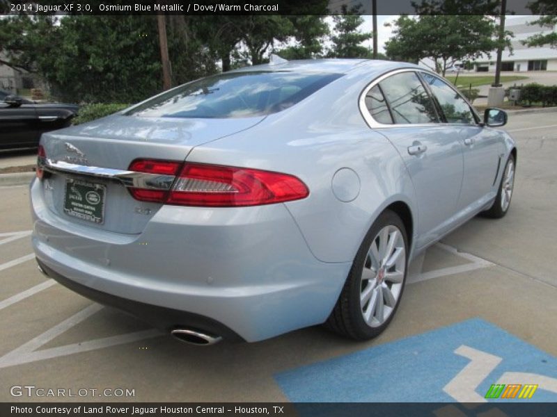 Osmium Blue Metallic / Dove/Warm Charcoal 2014 Jaguar XF 3.0