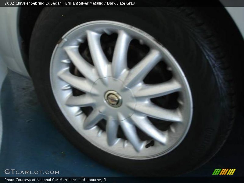 Brilliant Silver Metallic / Dark Slate Gray 2002 Chrysler Sebring LX Sedan