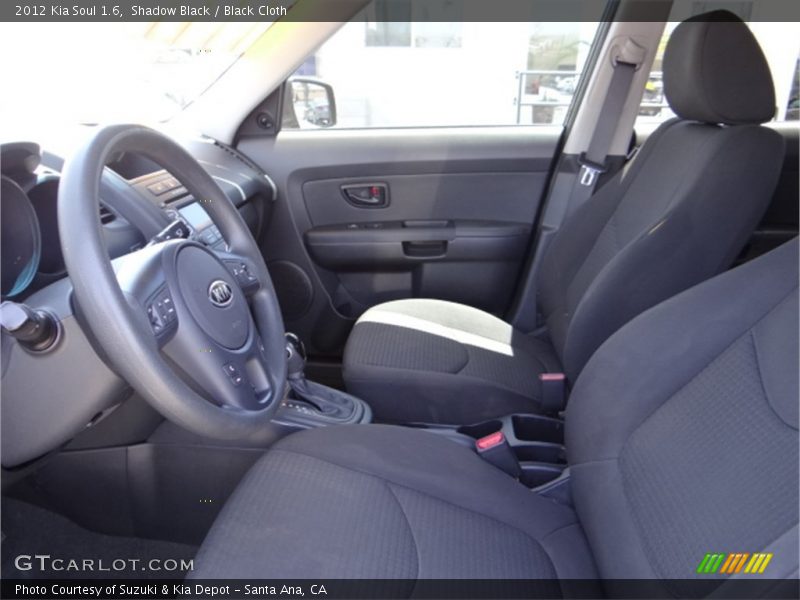 Shadow Black / Black Cloth 2012 Kia Soul 1.6