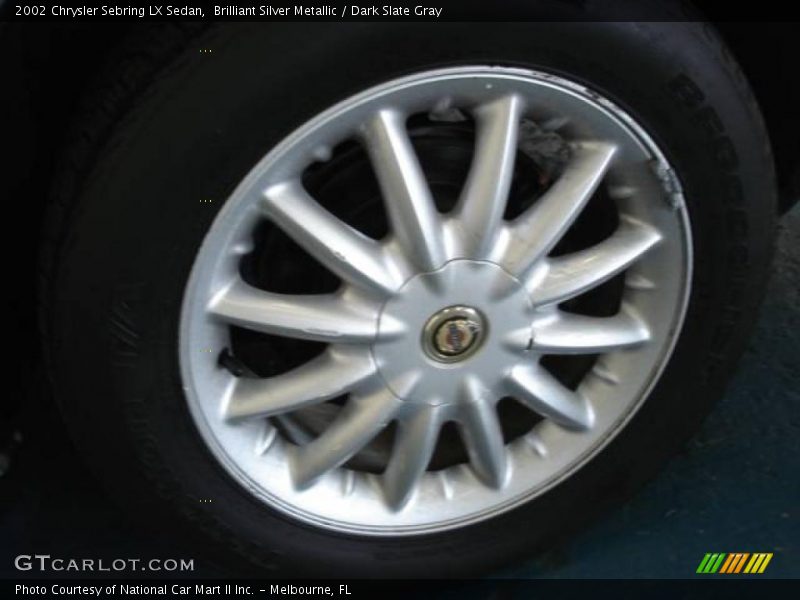 Brilliant Silver Metallic / Dark Slate Gray 2002 Chrysler Sebring LX Sedan