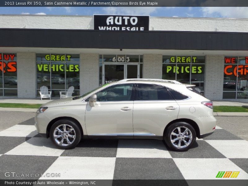 Satin Cashmere Metallic / Parchment/Espresso Birds Eye Maple 2013 Lexus RX 350