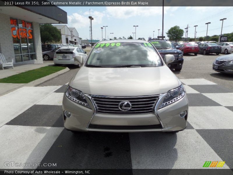 Satin Cashmere Metallic / Parchment/Espresso Birds Eye Maple 2013 Lexus RX 350
