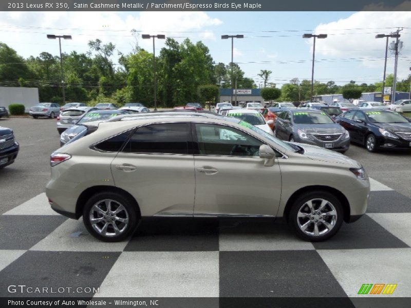 Satin Cashmere Metallic / Parchment/Espresso Birds Eye Maple 2013 Lexus RX 350