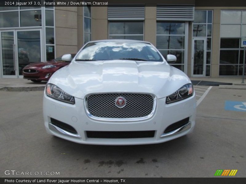 Polaris White / Dove/Warm Charcoal 2014 Jaguar XF 3.0