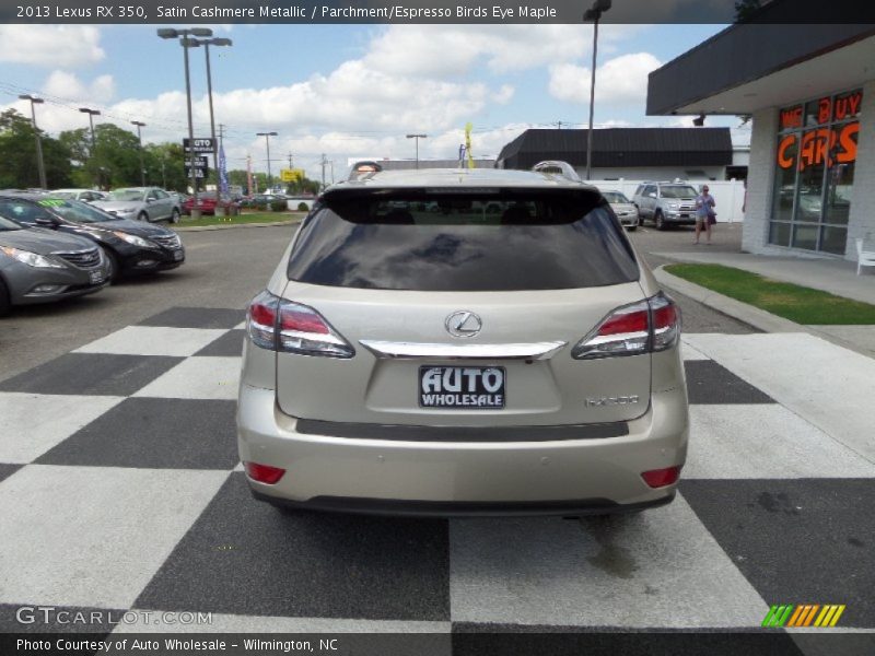 Satin Cashmere Metallic / Parchment/Espresso Birds Eye Maple 2013 Lexus RX 350