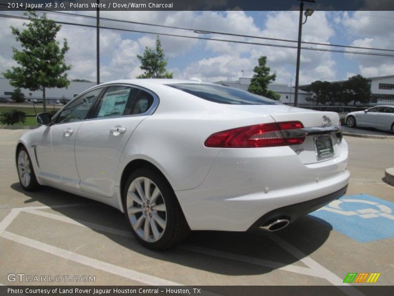 Polaris White / Dove/Warm Charcoal 2014 Jaguar XF 3.0