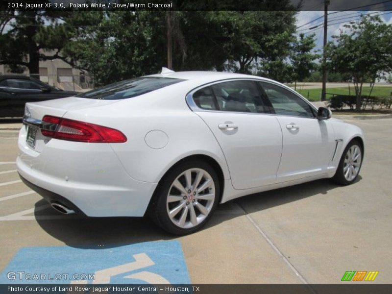Polaris White / Dove/Warm Charcoal 2014 Jaguar XF 3.0