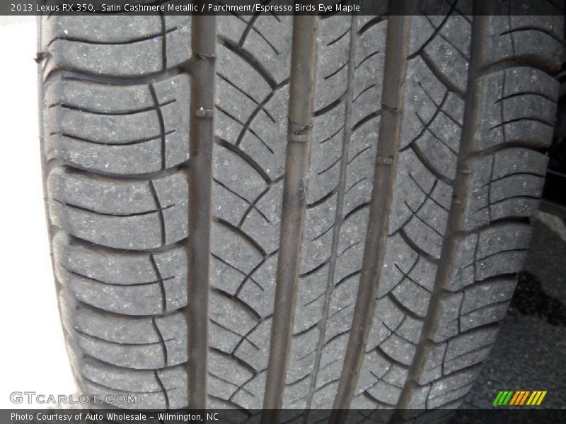Satin Cashmere Metallic / Parchment/Espresso Birds Eye Maple 2013 Lexus RX 350