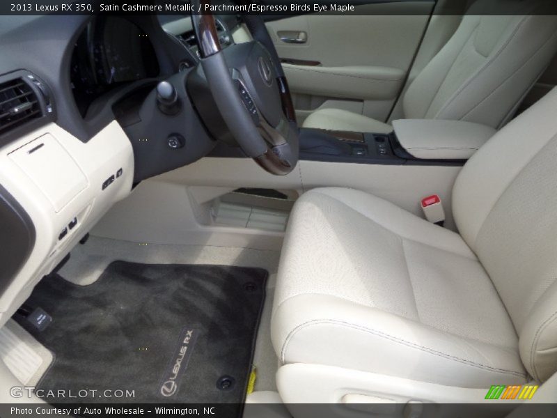 Satin Cashmere Metallic / Parchment/Espresso Birds Eye Maple 2013 Lexus RX 350