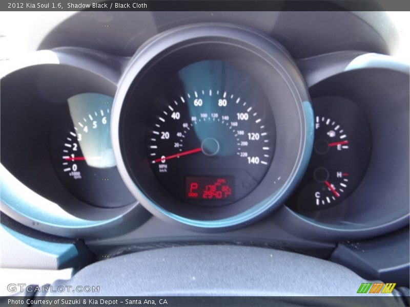 Shadow Black / Black Cloth 2012 Kia Soul 1.6