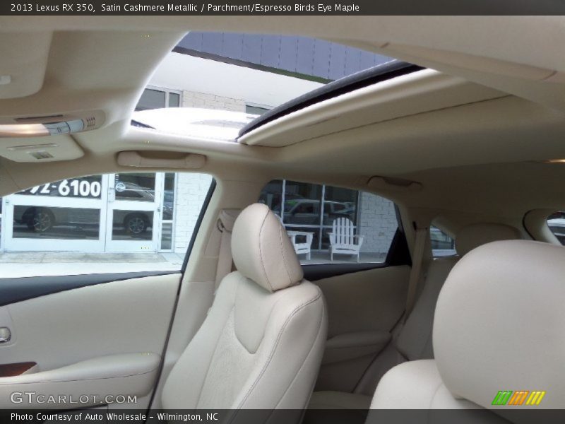 Satin Cashmere Metallic / Parchment/Espresso Birds Eye Maple 2013 Lexus RX 350