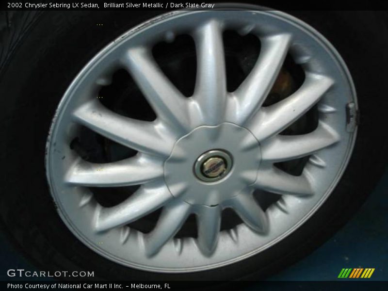 Brilliant Silver Metallic / Dark Slate Gray 2002 Chrysler Sebring LX Sedan