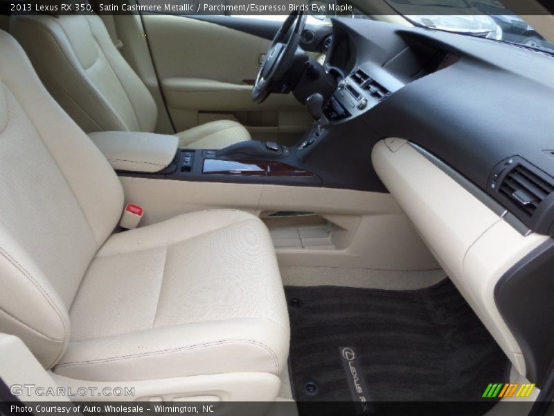 Satin Cashmere Metallic / Parchment/Espresso Birds Eye Maple 2013 Lexus RX 350