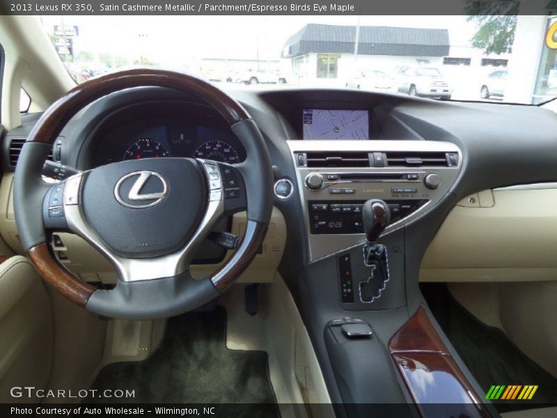 Satin Cashmere Metallic / Parchment/Espresso Birds Eye Maple 2013 Lexus RX 350