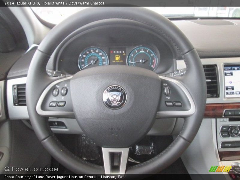 Polaris White / Dove/Warm Charcoal 2014 Jaguar XF 3.0