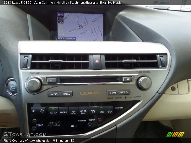 Satin Cashmere Metallic / Parchment/Espresso Birds Eye Maple 2013 Lexus RX 350
