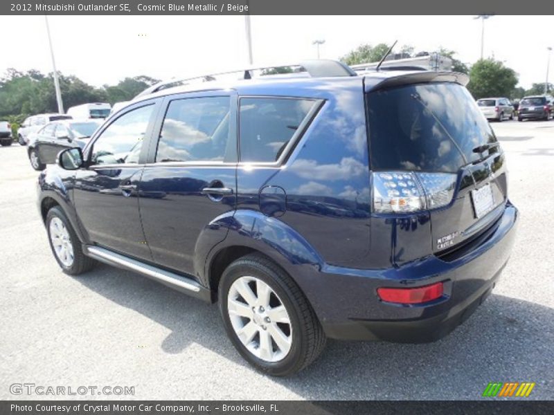 Cosmic Blue Metallic / Beige 2012 Mitsubishi Outlander SE