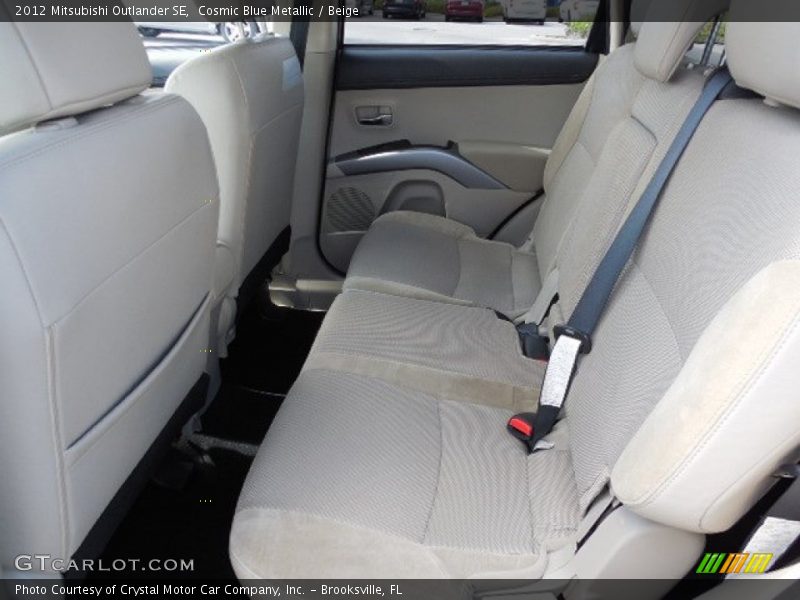 Cosmic Blue Metallic / Beige 2012 Mitsubishi Outlander SE