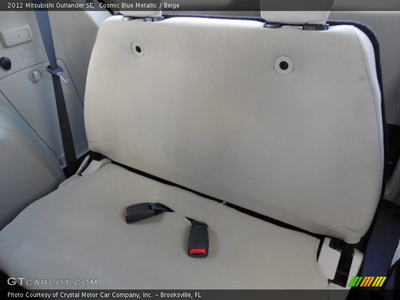 Cosmic Blue Metallic / Beige 2012 Mitsubishi Outlander SE
