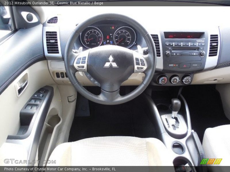 Cosmic Blue Metallic / Beige 2012 Mitsubishi Outlander SE