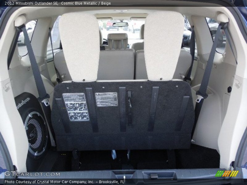 Cosmic Blue Metallic / Beige 2012 Mitsubishi Outlander SE