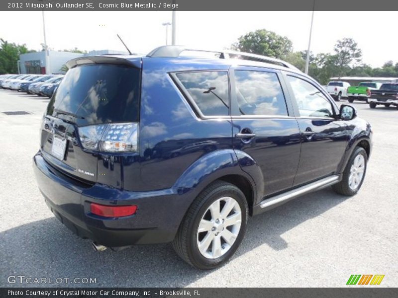 Cosmic Blue Metallic / Beige 2012 Mitsubishi Outlander SE