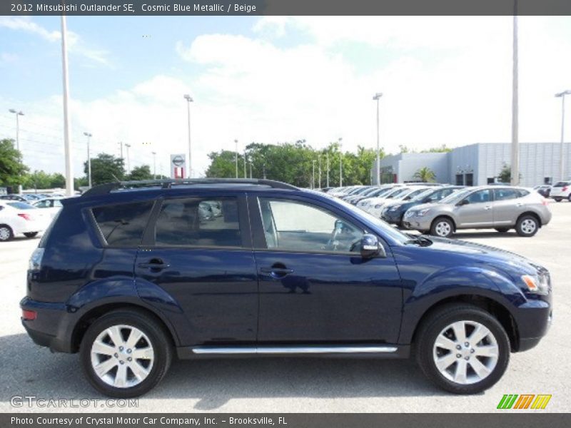 Cosmic Blue Metallic / Beige 2012 Mitsubishi Outlander SE