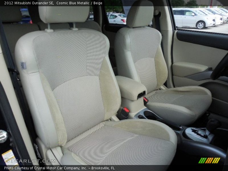 Cosmic Blue Metallic / Beige 2012 Mitsubishi Outlander SE