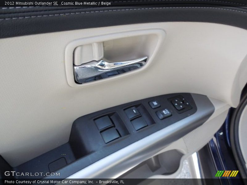 Cosmic Blue Metallic / Beige 2012 Mitsubishi Outlander SE