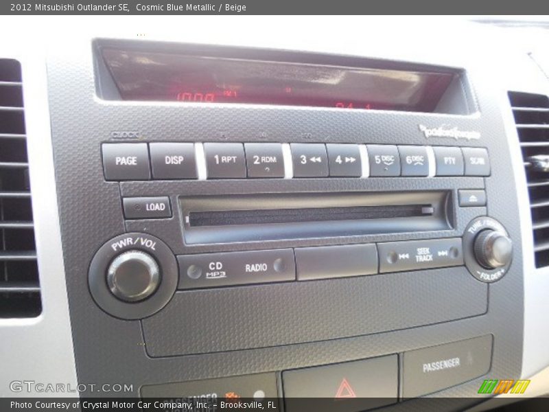 Cosmic Blue Metallic / Beige 2012 Mitsubishi Outlander SE