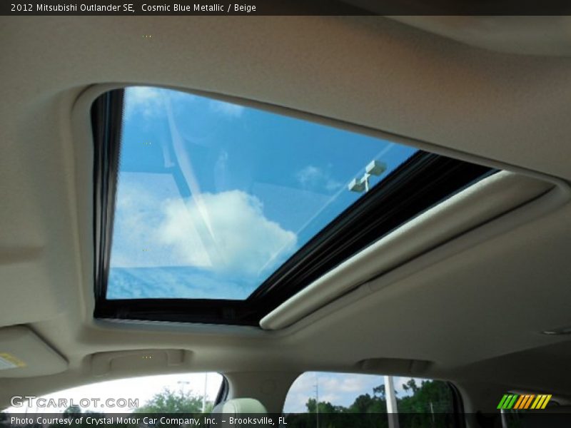 Cosmic Blue Metallic / Beige 2012 Mitsubishi Outlander SE